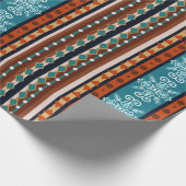 Gemütliches Wintermuster Geschenkpapier (Ecke)