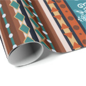 Gemütliches Wintermuster Geschenkpapier (Rolleneckpunkt)