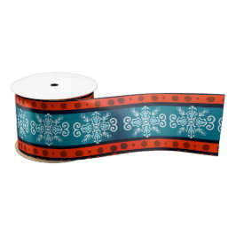 Gemütliches Wintermuster Satin Ribbon Satinband
