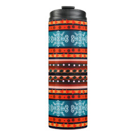 Gemütliches Wintermuster Thermosbecher