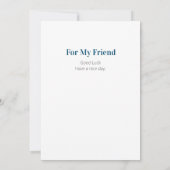 Gemütliches Winternachtsdorf und Snowmen Dankeskarte (Rückseite)