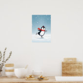 Gemütliches Winterpenguin Kinderzimmer Kunst, Dich Poster (Küche)