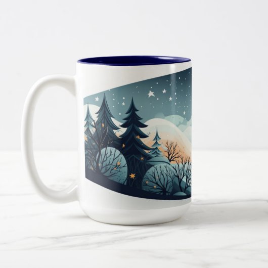 Gemütliches Winterthema Tasse (Links)