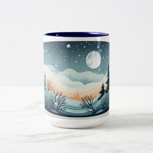 Gemütliches Winterthema Tasse (Mittel)