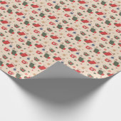 Gemütliches Winterurlaubspapier - Klassiker Geschenkpapier (Ecke)