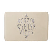Gemütliches Wintervibes Design Badematte (Vorderseite)