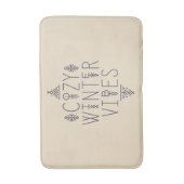 Gemütliches Wintervibes Design Badematte (Vorderseite Vertikal)