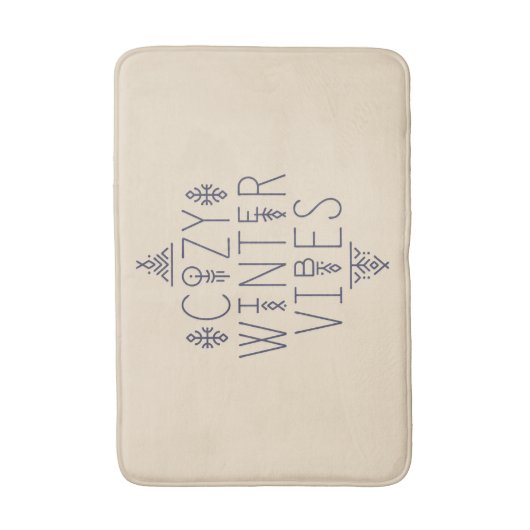 Gemütliches Wintervibes Design Badematte (Vorderseite Vertikal)