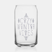 Gemütliches Wintervibes Design Dosenglas (Vorderseite)