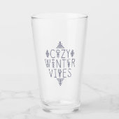 Gemütliches Wintervibes Design Glas (Vorderseite)