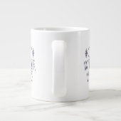 Gemütliches Wintervibes Design Jumbo-Tasse (Rückseite)