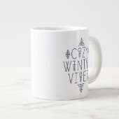 Gemütliches Wintervibes Design Jumbo-Tasse (Vorderseite Rechts)