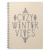 Gemütliches Wintervibes Design Notizblock (Vorderseite)
