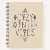 Gemütliches Wintervibes Design Notizblock (Vorderseite)