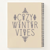 Gemütliches Wintervibes Design Notizblock (Rückseite)