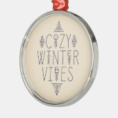 Gemütliches Wintervibes Design Ornament Aus Metall (Links)