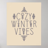 Gemütliches Wintervibes Design Poster (Vorne)