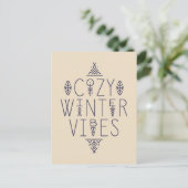 Gemütliches Wintervibes Design Postkarte (Stehend Vorderseite)