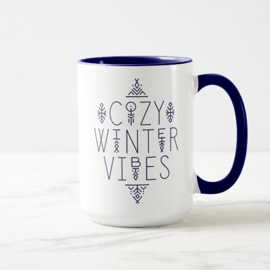 Gemütliches Wintervibes Design Tasse (Rechts)
