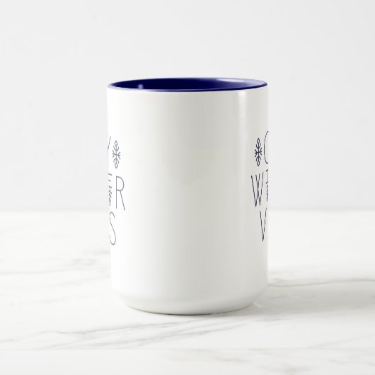 Gemütliches Wintervibes Design Tasse (Zentrum)