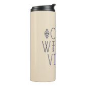 Gemütliches Wintervibes Design Thermosbecher (Nach links gedreht)