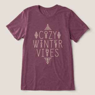 Gemütliches Wintervibes Design Tri-Blend Shirt