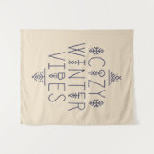 Gemütliches Wintervibes Design Wandteppich (Vorderseite (Horizontal))