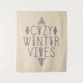 Gemütliches Wintervibes Design Wandteppich (Vorderseite)