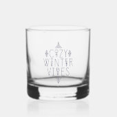 Gemütliches Wintervibes Design Whiskyglas (Vorderseite)