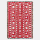 Gemütliches Winterweihnachtsfest Inspiriert Rotes Decke (Vorderseite Vertikal)