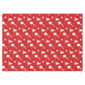 Gemütliches Winterwonderland Muster Urlaubstafel Tischdecke (Vorderseite (Horizontal))