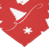 Gemütliches Winterwonderland Muster Urlaubstafel Tischdecke (Schrägansicht)