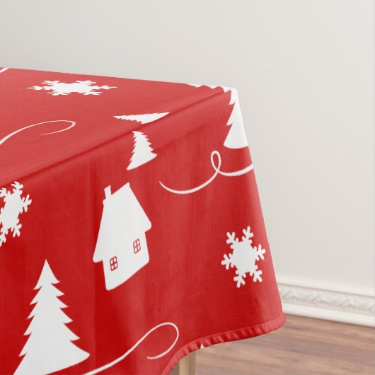 Gemütliches Winterwonderland Muster Urlaubstafel Tischdecke (Beispiel)