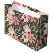 Gemütliches Woodland Ladybugs & Wildblume Earthy C Große Geschenktüte (Vorderseite Schrägansicht)