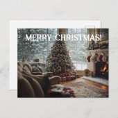 Gemütliches Zimmer Weihnachten , Kamin, Baum und S (Vorne/Hinten)