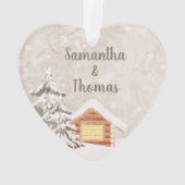 Gemütliches Zuhause-Ornament Ornament (Rückseite)