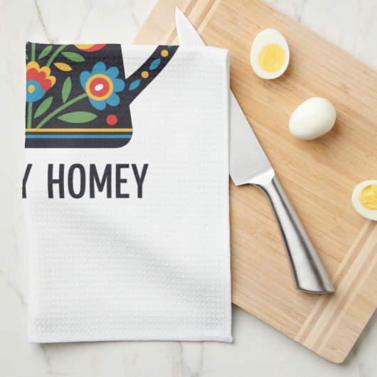 Gemütliches Zuhause-Teekessel-Design Geschirrtuch (Viertel Falte)