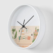 Gemütliches Zuhause Uhr (Winkel)