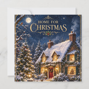 Gemütliches Zuhause zu Weihnachten, Elegantes vers Save The Date