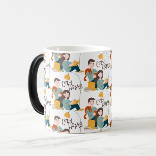 Gemütliches Zusammenlesen - Geschichte von Vater u Verwandlungstasse (Vorderseite Links)