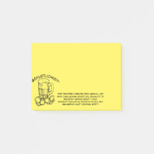 "Gemütlichkeit" Post-it Klebezettel