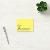"Gemütlichkeit" Post-it Klebezettel (Büro)