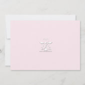 Gemüts-rosa religiöse danken Ihnen Dankeskarte (Rückseite)