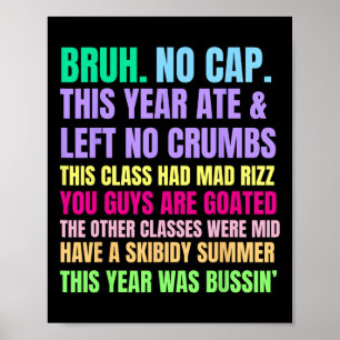 Gen A Slang Lehrer Frohen Letzten Schultag 2025 Poster
