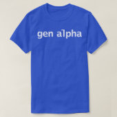 Gen Alpha Minimal Typografie T-Shirt (Design vorne)