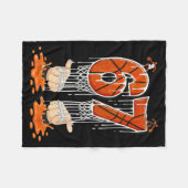 Gen Alpha Slang Kids 67 Basketball Ice Cream Drip  Fleecedecke (Vorderseite (Horizontal))