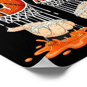 Gen Alpha Slang Kids 67 Basketball Ice Cream Drip  Poster (Ecke)