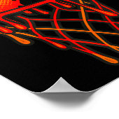 Gen Alpha Slang Kids 67 Basketball Ice Cream Drip  Poster (Ecke)