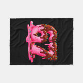 Gen Alpha Slang Kids 67 Ice Cream Drip Six Seven  Fleecedecke (Vorderseite (Horizontal))