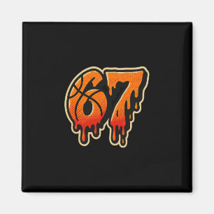 Gen Alpha Slang Kids 67 Sketll Eiscreme Drip Six Magnet